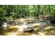 Scenic view of a flowing river with rocks and lush greenery along the banks at 1216 Oleander Sw Dr, Lilburn, GA 30047