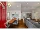 Open-concept living and dining area with hardwood floors and bright, neutral decor at 132 East Ne Dr, Atlanta, GA 30305