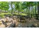 Inviting firepit with seating, perfect for outdoor entertaining and enjoying the natural surroundings at 23 Sunset Se Rdg, Cartersville, GA 30121