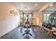 Spacious home gym area equipped with weightlifting equipment and ample natural light at 23 Sunset Se Rdg, Cartersville, GA 30121