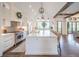 This stylish kitchen features an island with seating, lots of storage and stainless steel appliances at 23 Sunset Se Rdg, Cartersville, GA 30121