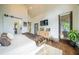 Spacious bedroom with vaulted ceilings and a cozy, comfortable vibe near access to a patio area at 23 Sunset Se Rdg, Cartersville, GA 30121