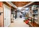 Spacious unfinished basement with exposed ducts, utilities, and storage at 5199 Beech Forest Sw Dr, Lilburn, GA 30047
