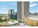 View of the city skyline from the building, showing the surrounding neighborhood and high rises at 620 Peachtree Ne St # 1716, Atlanta, GA 30308