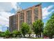 Stunning exterior view of a modern condo building with private balconies and city views at 620 Peachtree Ne St # 1716, Atlanta, GA 30308