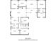 Detailed floor plan showcasing the layout and dimensions of the house at 5800 Mitchell Rd, Atlanta, GA 30328
