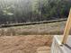 A view from the construction site, revealing a natural landscape and the home's promising foundation at 237 Laurel Vista Dr, Canton, GA 30114