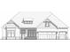 Architectural rendering showing the exterior elevation of a home at 237 Laurel Vista Dr, Canton, GA 30114
