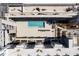 Overhead view of an apartment complex showcasing pool, landscaping, and roof details at 890 Memorial Se Dr # 105, Atlanta, GA 30316