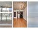 Entry view into open concept condo featuring exposed concrete ceilings, lighting and hardwood floors at 890 Memorial Se Dr # 105, Atlanta, GA 30316