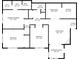 Detailed floor plan showcasing the layout of the primary bedroom, kitchen, living room, and additional bedrooms at 907 Parkaire Xing, Marietta, GA 30068