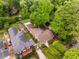Overhead shot showcasing the home's layout, landscaping, and surrounding neighborhood from a bird's eye view at 239 Kings Hwy, Decatur, GA 30030