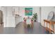 Charming dining area with modern table and chairs, colorful art, with convenient access to the kitchen and a clean aesthetic at 2499 Peachtree Ne Rd # 503, Atlanta, GA 30305