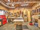 Organized garage space with ample storage, worktables and red rolling tool cabinets at 475 Vinings Estates Se Dr # A03, Smyrna, GA 30126