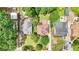 Aerial view of the property and surrounding neighborhood at 845 Stratford Rd, Avondale Estates, GA 30002