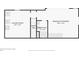 A floor plan depicting the basement, featuring a laundry room, bathroom, stairs, and a finished basement area at 845 Stratford Rd, Avondale Estates, GA 30002
