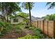 A backyard with a patio and a wooden fence at 1063 Manigault Se St, Atlanta, GA 30316