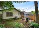 A backyard with a patio and a wooden fence at 1063 Manigault Se St, Atlanta, GA 30316