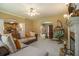 Spacious living room featuring fireplace and view into the kitchen at 4765 Smokestone Dr, Douglasville, GA 30135