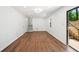 Spacious finished basement with modern flooring, leading to a convenient walk-out to the deck at 3050 Woodland Nw Dr, Kennesaw, GA 30152