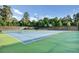 Well-maintained community tennis courts surrounded by lush trees, perfect for recreational play at 4035 Pinebrook Cir, Cumming, GA 30028