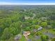Expansive aerial shot of a home nestled among lush greenery in a beautiful neighborhood at 1105 Sallete Ct, Marietta, GA 30066