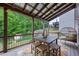 The covered porch offers a relaxing retreat with comfortable seating and scenic views at 139 Lake Reserve Way, Canton, GA 30115