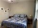 Inviting bedroom with a bed, decorative pillows, side tables, and a large window at 5440 Cameron Forest Pkwy, Johns Creek, GA 30022