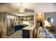 Updated kitchen with stainless steel appliances, custom cabinets, and unique tile flooring at 1025 Mcgill Park Ne Ave, Atlanta, GA 30312