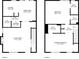 Home floor plan of the 1st and 2nd floor with dimensions and layout at 2682 Arbor Glen Pl., Marietta, GA 30066