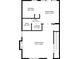 Layout of first floor including kitchen, bath, laundry, dining area, hall and living room at 2682 Arbor Glen Pl., Marietta, GA 30066