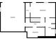 First floor plan of the house showing garage, bedrooms, baths, and stairs at 175 Hearth Way, Fairburn, GA 30213