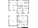 Detailed floor plan showcasing the layout of the home's second story with bedroom and kitchen locations at 175 Hearth Way, Fairburn, GA 30213