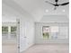 Bright bedroom with a modern ceiling fan and large windows providing natural light at 3366 Bridge Walk Dr, Lawrenceville, GA 30044