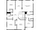 Detailed second floor plan showcasing bedrooms, bathrooms, and a central loft area at 4092 Duran Ln, Auburn, GA 30011