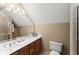 Bathroom featuring a vanity with a sink, large mirror, and a shower with glass door at 2841 Landing Dr, Marietta, GA 30066