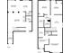 Floor plan showcases the layout of rooms on the first and second floors of the home at 5365 Radford Loop, Fairburn, GA 30213