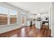 Charming eat-in kitchen with stainless steel appliances and patio access at 5365 Radford Loop, Fairburn, GA 30213