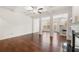 Bright living room with coffered ceiling and lots of natural light at 5365 Radford Loop, Fairburn, GA 30213