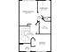 Floor plan of the upper level displaying the primary bedroom, bath, walk-in closet, and second bedroom at 8555 Hope Mews Ct, Sandy Springs, GA 30350