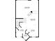 Floor plan of the main floor featuring a living room, dining area, kitchen, foyer, and bath at 8555 Hope Mews Ct, Sandy Springs, GA 30350