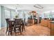 Eat-in kitchen with stainless steel appliances and natural lighting at 1211 Fly Rod Ln, Loganville, GA 30052