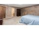 Bedroom featuring carpet, dark furniture, and warm-toned walls at 2228 Walker Dr, Lawrenceville, GA 30043