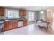 Updated kitchen with stainless steel appliances, granite countertops, and a cozy breakfast nook at 2279 Parkview Cir, College Park, GA 30337