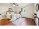 Cozy bedroom features a comfortable bed with a neutral color palette and stylish decor at 3708 Canadian Way, Tucker, GA 30084