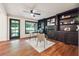 Inviting living room features a fireplace with built-in shelving, creating a cozy and stylish atmosphere at 3708 Canadian Way, Tucker, GA 30084