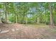 Expansive backyard with mature trees, a grassy area, and a privacy fence at 1080 Northshore Dr, Roswell, GA 30076