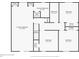 Second floor plan displaying bedrooms and bathrooms layout with dimensions and closet locations at 1080 Northshore Dr, Roswell, GA 30076