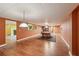 Basement area with a pool table, recessed lighting, and hardwood floors at 1420 Arblay Pl, Loganville, GA 30052