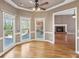 Cozy breakfast nook with large windows and hardwood floors, ideal for enjoying casual meals at 1420 Arblay Pl, Loganville, GA 30052